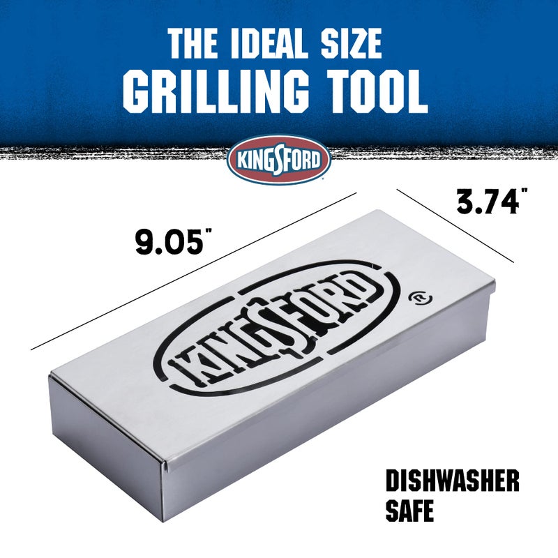 Kingsford Stainless Steel Smoker Box for Grill | Smoking Box for All Grills | Heavy Duty BBQ Accessories | Easy Way to Turn Any Grill Into A BBQ Smoker - Image 4